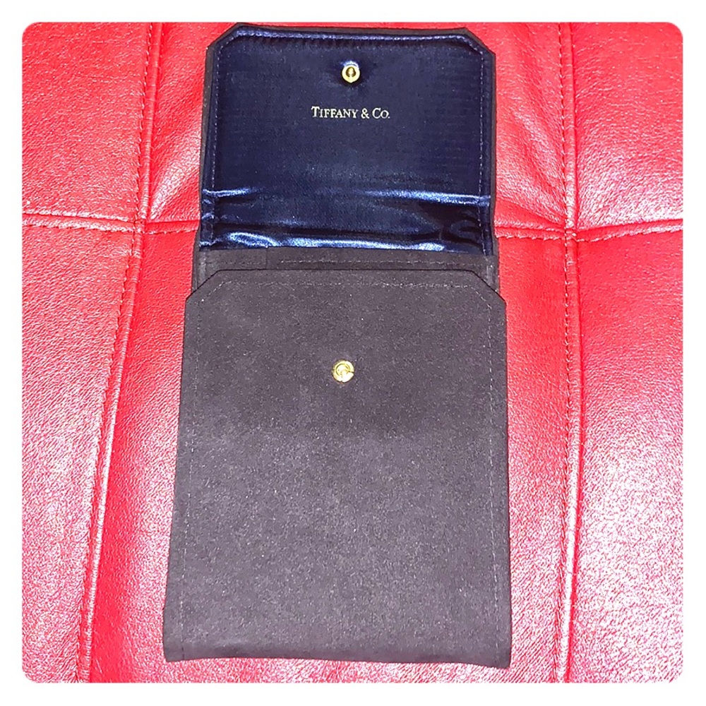 Tiffany & Co faux suede necklace case